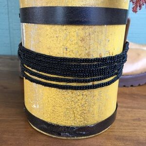 Artisan Made Ketzali Black Beaded Choker